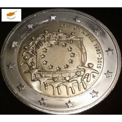 2 euros commémorative Chypre 2015 Drapeau piece de monnaie €