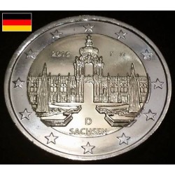 2 euros commémorative Allemagne 2016 Saxe piece de monnaie €