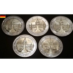 2 euros commémoratives allemagne 2016 5 ateliers Saxe pieces de monnaie €