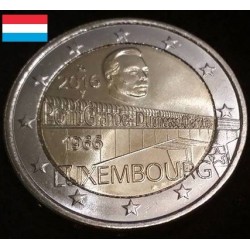 2 euros commémorative Luxembourg 2016 Pont de la grande duchesse Charlotte piece de monnaie €