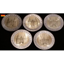 Pièces de 2 euros commémorative Allemagne 2006 5 ateliers Schleswig-Holstein