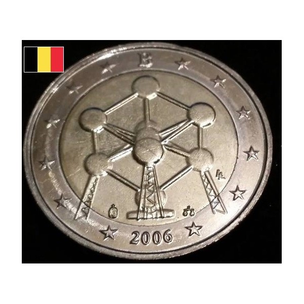 Pièce De 2 Euros Commémorative Belge Atomium 2006