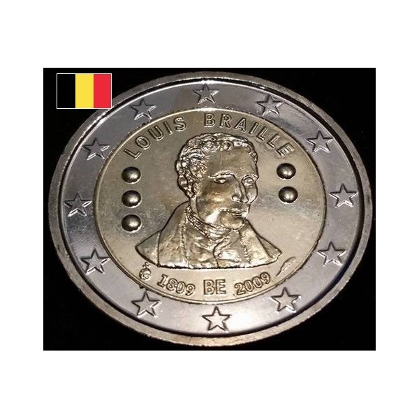 Piece De 2 Euros Louis Braille 2009