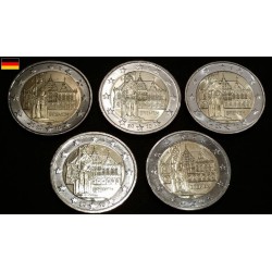 2 euros commémorative Allemagne 2010 5 ateliers Brème pièces de monnaie €
