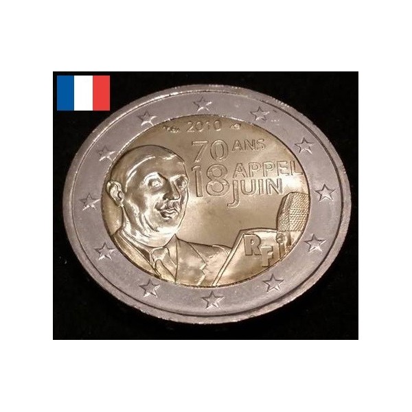 Piece 2 Euros Appel Du 18 Juin 2010