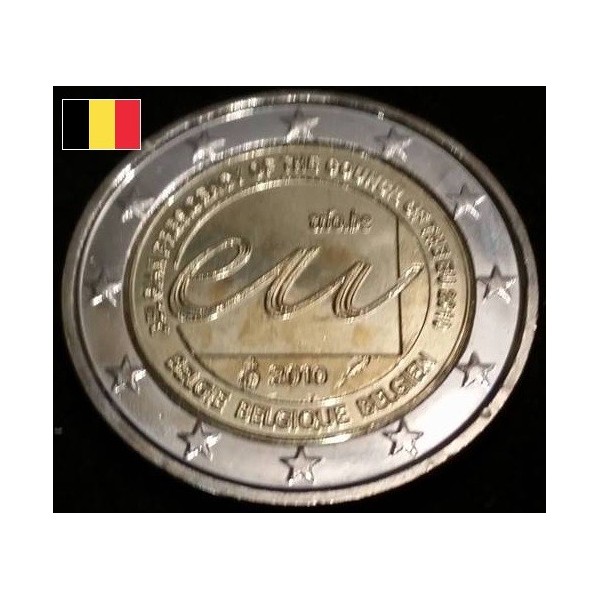 2 euros commémorative Belgique 2010 Présidence de la Belgique à l'Union Européenne piece de 2 euros commémorative Belgique 2010 Présidence de la Belgique à l'Union Européenne piece de