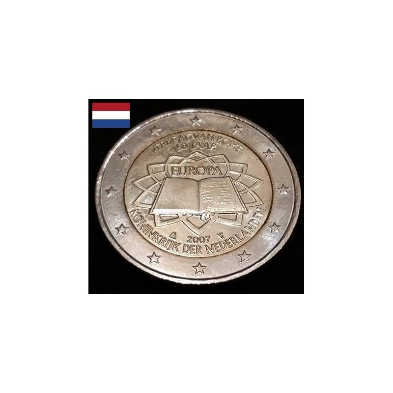 Piece 2 Euro Traite De Rome 2 euros commémorative Pays Bas 2007 Traité de Rome - Issoire philatelie