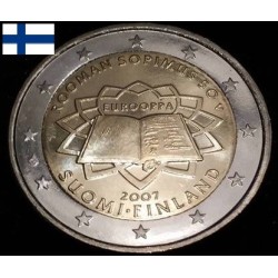 2 euros commémorative Finlande 2007 Traité de Rome