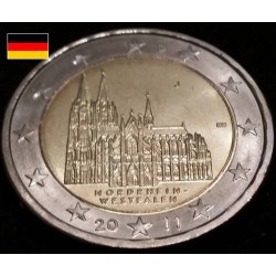 2 euros commémorative Allemagne 2011 Cathédrale de Cologne piece de monnaie €