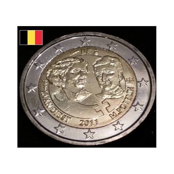 Piece De 2 Euros Femme Sur Un Taureau