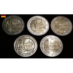 2 euros commémoratives allemagne 2013 5 ateliers traité de l'élysée piece de monnaie €