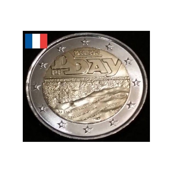 Valeur Piece 2 Euros D Day 2014