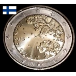 2 euros commémorative Finlande 2015 Jean Sibelius piece de monnaie €
