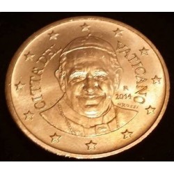 Pièce 50cts d'euro Vatican 2014 François
