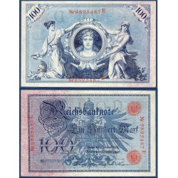Allemagne Pick N°33, Billet de banque de 100 Mark 1908