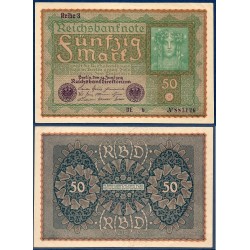 Allemagne Pick N°66, Billet de banque de 50 Mark 1919
