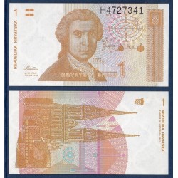 Croatie Pick N°16, Billet de 1 Dinar 1991
