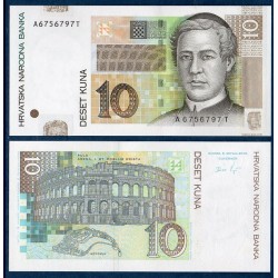 Croatie Pick N°38, Billet de banque de 10 Kuna 2001