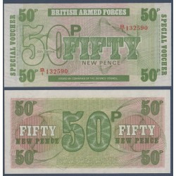 G.B. Armée Pick N°49, Billet de 50 new Pence 1972