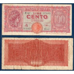 Italie Pick N°75, Billet de banque de 100 Lire 1944