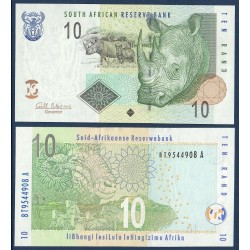 Afrique du sud Pick N°128, Billet de banque de 10 rand 2005-2010
