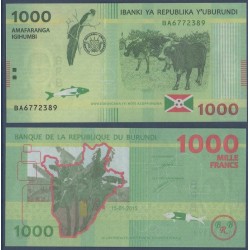 Burundi Pick N°51, Billet de banque de 1000 Francs 2015