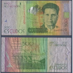 Cap vert Pick N°72, Billet de banque de 500 escudos 2014