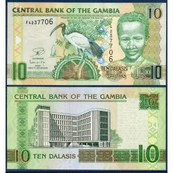 Gambie Pick N°26, Billet de banque de 10 Dalasis 2006-2013