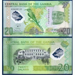 Gambie Pick N°30, Billet de banque de 20 Dalasis 2014