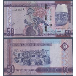 Gambie Pick N°34, Billet de banque de 50 Dalasis 2015