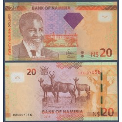 Namibie Pick N°12, Billet de banque de 20 Dollars 2011-2015