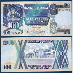Ouganda Pick N°31, Billet de banque de 100 Shillings 1987-1998