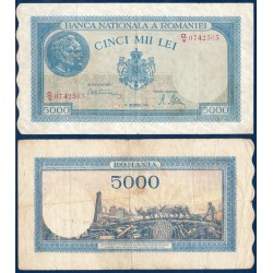 Roumanie Pick N°56, Billet de banque de 5000 lei 1943-1955