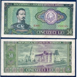 Roumanie Pick N°96, Billet de banque de 50 leï 1966