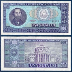 Roumanie Pick N°97, Billet de banque de 100 leï 1966