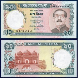 Bangladesh Pick N°33, Billet de banque de 10 Taka 1997