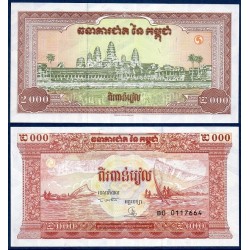 Cambodge Pick N°45, Billet de 2000 Riels 1995