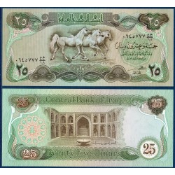 Irak Pick N°72, Billet de 25 Dinars 1990
