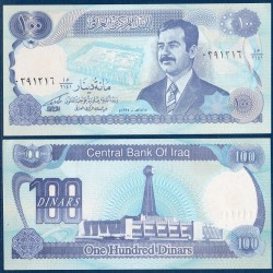 Irak Pick N°84, Billet de banque de 100 Dinars 2002