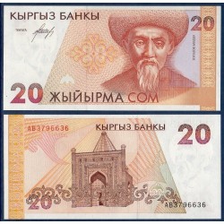 Kirghizistan Pick N°10 Billet de banque de 20 som 1994