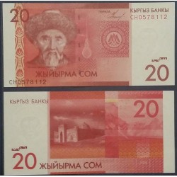 Kirghizistan Pick N°24 Billet de banque de 20 som 2009