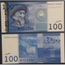 Kirghizistan Pick N°26 Billet de banque de 100 som 2009