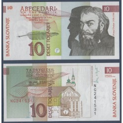 Slovénie Pick N°11, Billet de banque de 10 Tollarjev 1992