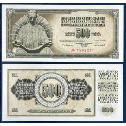 Yougoslavie Pick N°91, Billet de banque de 500 Dinara 1978-1986