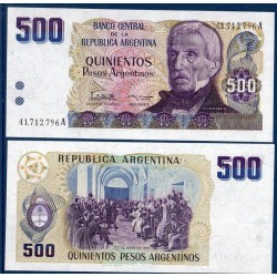 Argentine Pick N°316, Billet de banque de 500 Pesos 1984