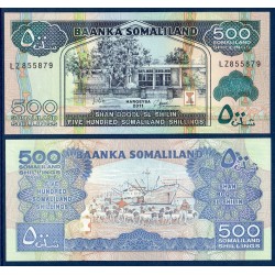 Somaliland Pick N°6, Billet de banque de 500 Shilings 1994-2011