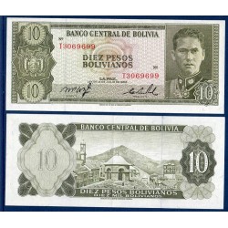 Bolivie Pick N°154, Billet de 1 Peso 1962