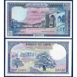 Liban Pick N°66, Billet de banque de 100 Livres 1964-1988