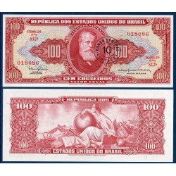 Bresil Pick N°185, Billet de banque de 10 Centavos 1966-1967