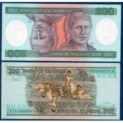 Bresil Pick N°199, Billet de 200 Cruzeiros 1981